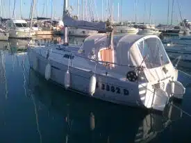 First 25.7 Sprayhood and Cockpit enclosure aft view