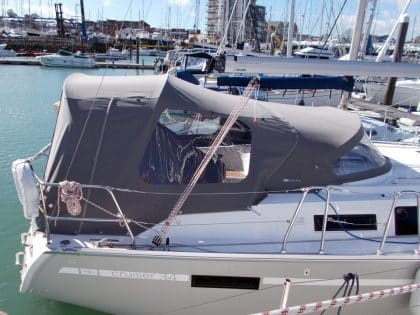 Bavaria Cruiser 34 Cockpit Enclosure to fit FACTORY supplied Sprayhood, ref 8550