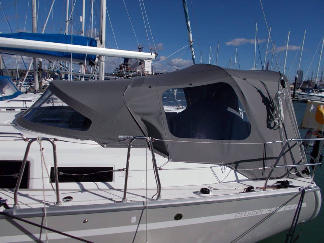 Bavaria Cruiser 34 Cockpit Enclosure to fit FACTORY supplied Sprayhood