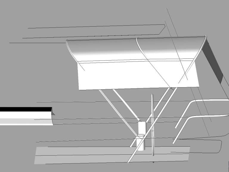 Beneteau Oceanis 31 Bimini, 3D CAD