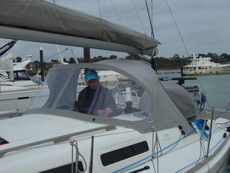 Dufour 34E Sprayhood