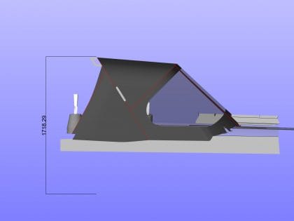 Approximate height from Cockpit Floor