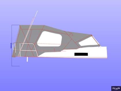 Approxiamte height from cockpit floor