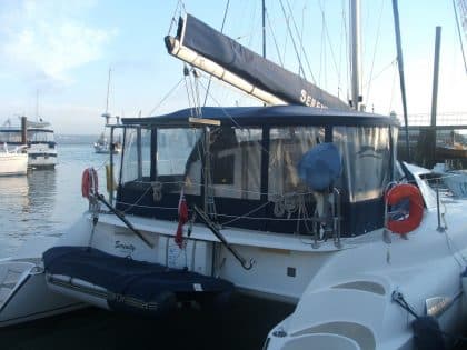 Athena 38 Catamaran cockpit Enclosure023