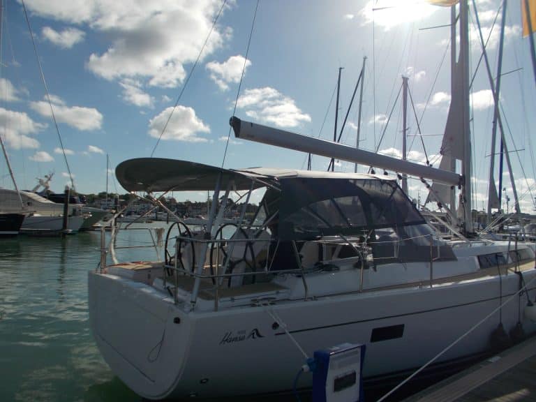Hanse 455 Bimini Aft Extension