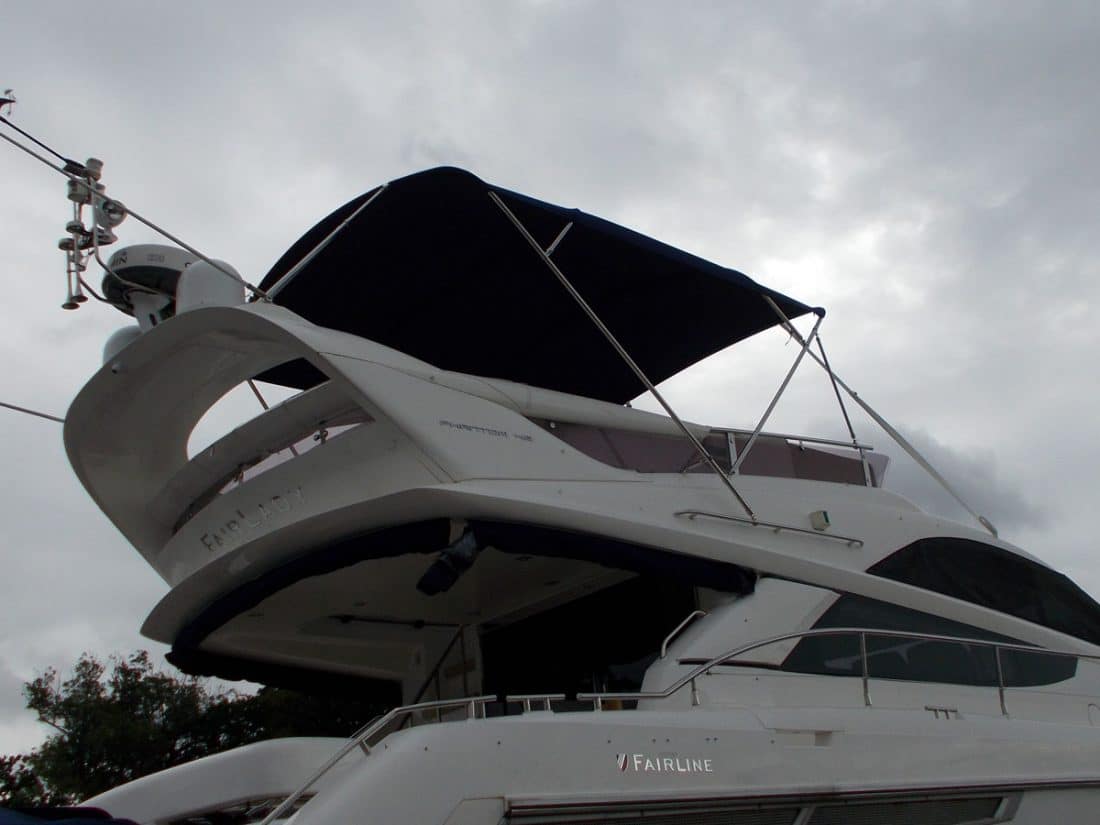 Fairline Phantom 48, Flybridge Bimini, FAIR LADY
