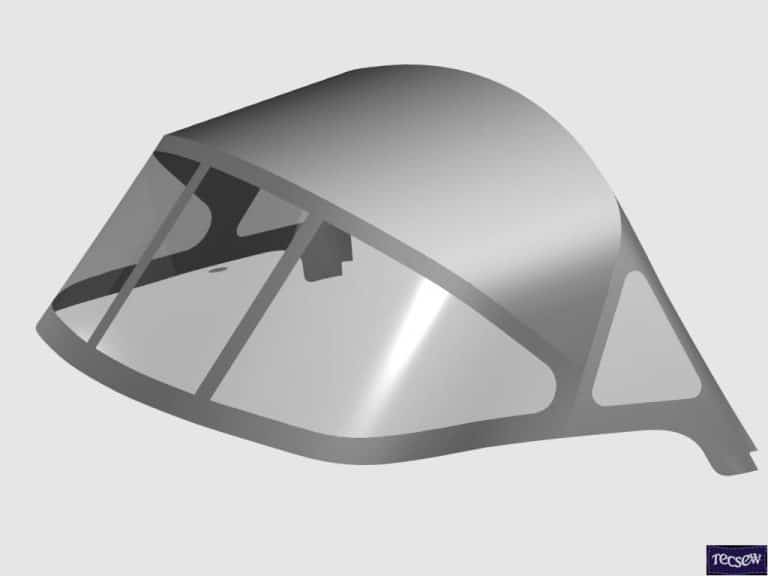 Dufour 40E Sprayhood, 3D CAD