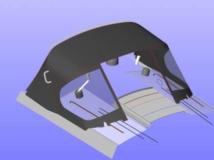 Fwd Corner showing Centre Window Rolled Up