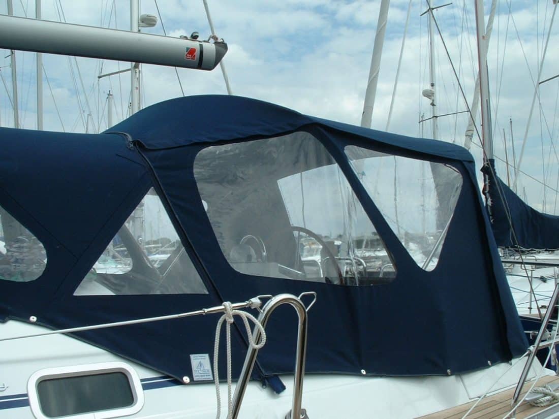 Beneteau Oceanis 393 Cockpit Enclosure, with zip out sides