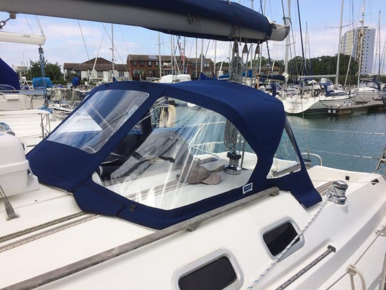 Dufour 32 Classic Sprayhood recover for factory fit original