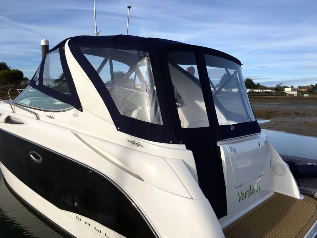 Bayliner 300 Camper Cover, complete redesign with new framework
