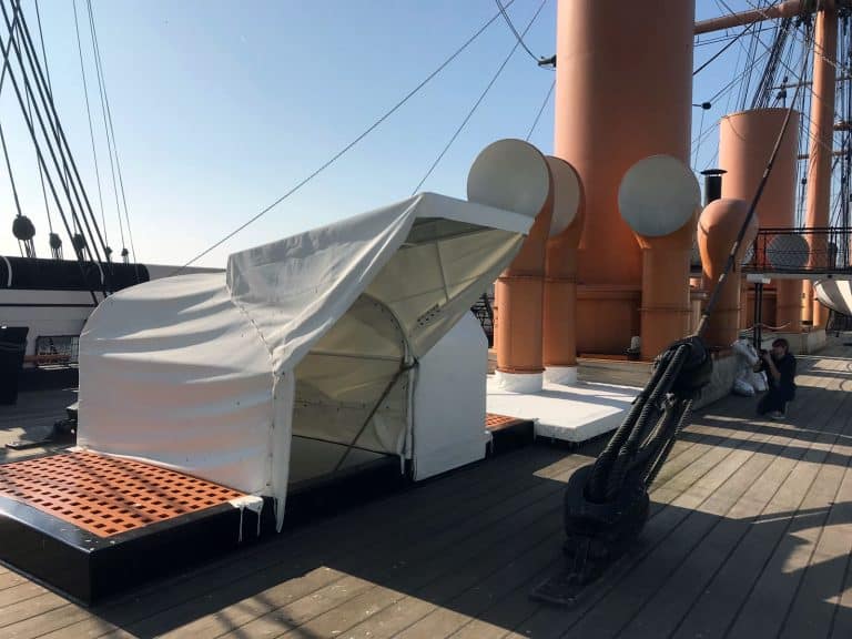 HMS Warrior Traditional Canvas Work
