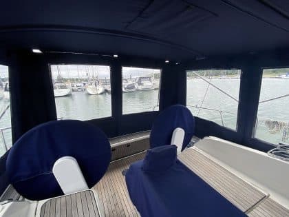 Bavaria Cruiser 37, 2014 model Bimini Conversion to fit Standard Tecsew Bimini