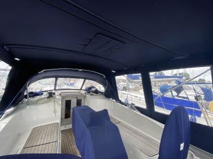 Bavaria Cruiser 37, 2014 model Bimini Conversion to fit Standard Tecsew Bimini