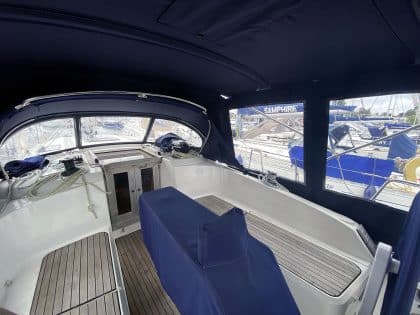 Bavaria Cruiser 37, 2014 model Bimini Conversion to fit Standard Tecsew Bimini