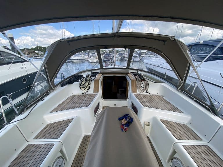 jeanneau sun odyssey 42ds recover sprayhood for factory original with optional zipped roll up front window