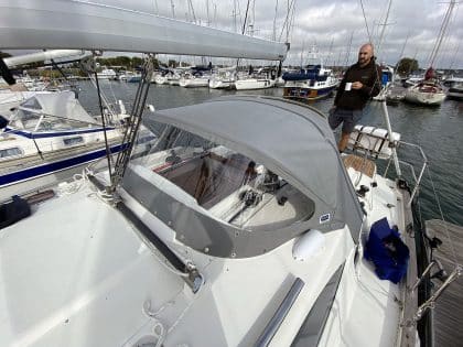 Southerly 32 Sprayhood without integral stowage valise