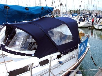 Westerly Ocean Quest aft cockpit Kestrel Cockpit Enclosure
