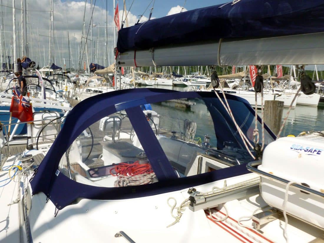 Bavaria 50 Cruiser, New Tecsew design larger Sprayhood
