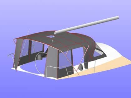 Rear door rolled or removed