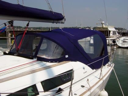 Jeanneau Sun Odyssey 36i Cockpit Enclosure fitted to Tecsew Sprayhood