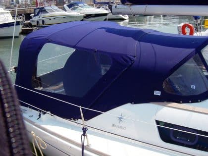 Jeanneau Sun Odyssey 36i Cockpit Enclosure fitted to Tecsew Sprayhood