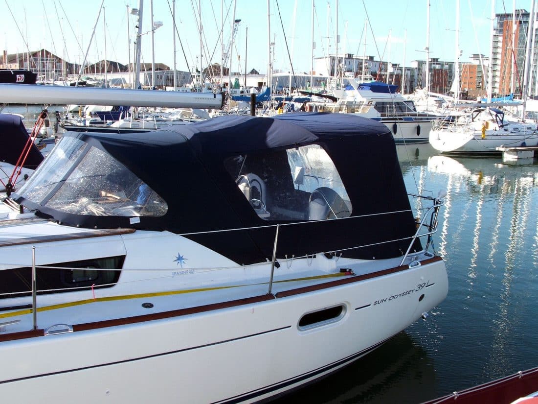 Jeanneau Sun Odyssey 39i Cockpit Enclosure to fit Tecsew Sprayhood, lower design