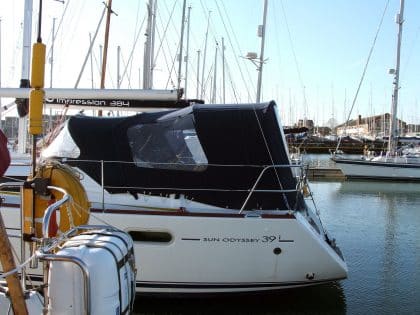 Jeanneau Sun Odyssey 39i Cockpit Enclosure to fit Tecsew Sprayhood, lower design