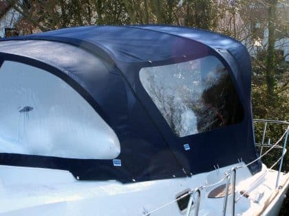 Jeanneau Sun Odyssey 42DS Cockpit Enclosure fitted to Tecsew Sprayhood, pre 2009 model