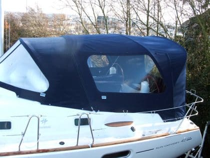Jeanneau Sun Odyssey 42DS Cockpit Enclosure fitted to Tecsew Sprayhood, pre 2009 model