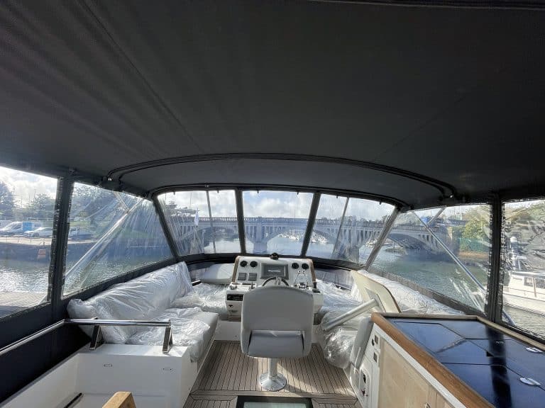 Sealine F46 Tecsew Flybridge Bimini and Bimini Conversion ref 2122 (3)