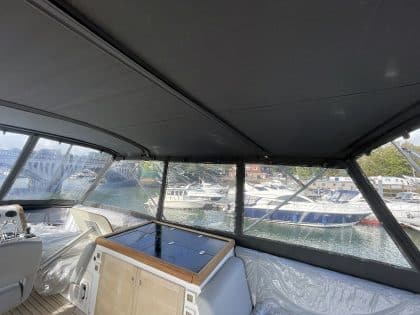Sealine F46 Tecsew Flybridge Bimini and Bimini Conversion ref 2122 (5)