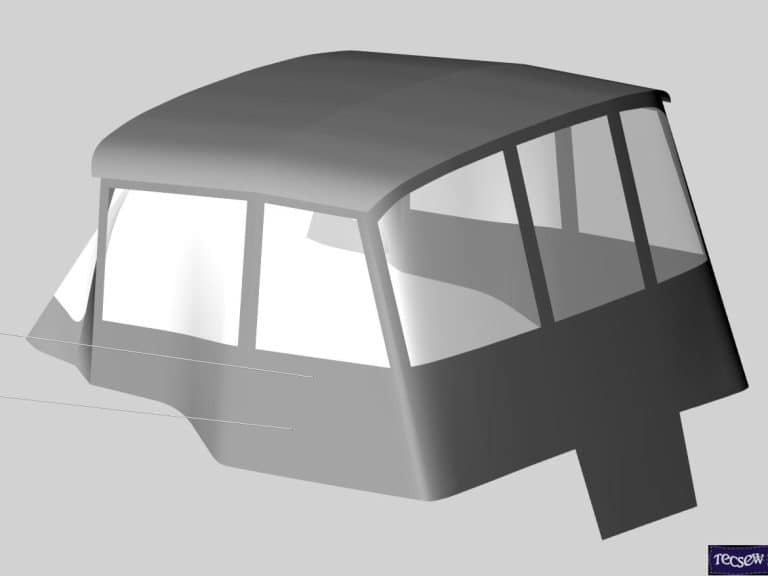 Beneteau Oceanis 31 Bimini Conversion, 3D CAD