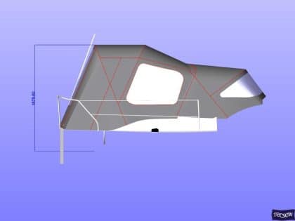 approximate height from cockpit floor 1