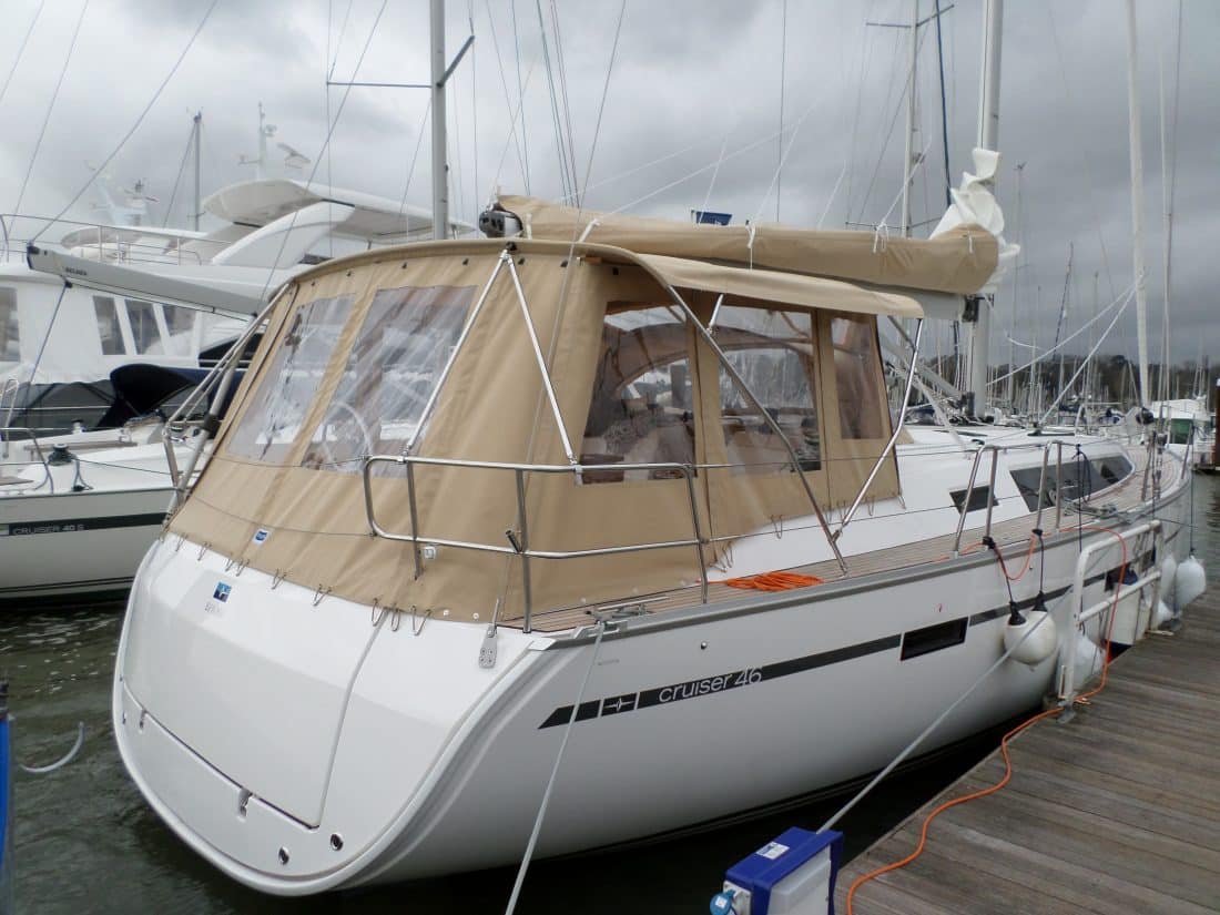 Bavaria Cruiser 46, 2014 model Bimini Conversion