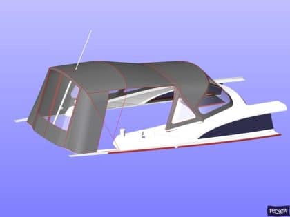 bavaria vision 42 higher design cockpit enclosure 15