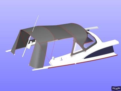 bavaria vision 42 higher design cockpit enclosure 17