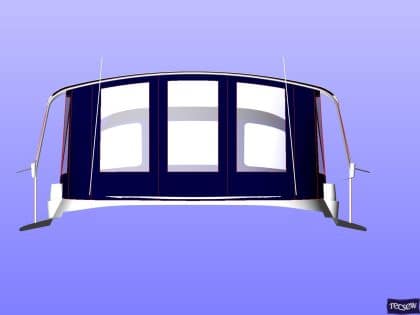 beneteau oceanis 411 bimini conversion fitted to new design bimini 7