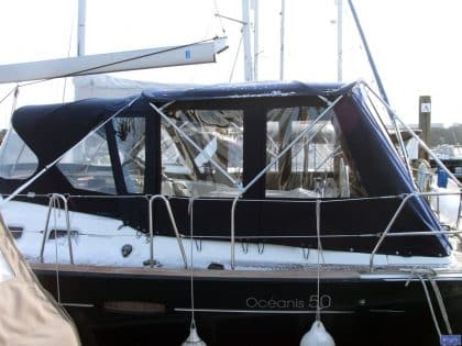 beneteau oceanis 50 2006 model bimini conversion 1