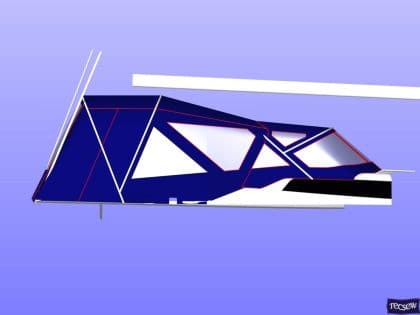 dehler 38 sprayhood with revised window layout 7