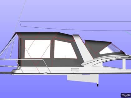 discovery 54 bimini conversion fitted to tecsew bimini 6