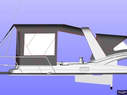 discovery 54 bimini conversion fitted to tecsew bimini 7