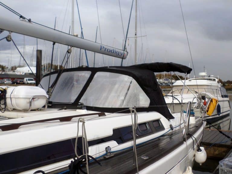 Dufour 405 Sprayhood recover for factory NV original