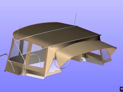 dufour 405 bimini conversion 2