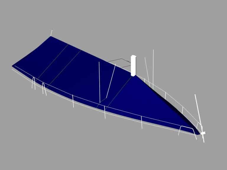 Beneteau First 45 Deck Covers, 3D CAD