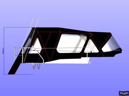 Hanse 375 Cockpit Enclosure fitted to Covercraft Sprayhood