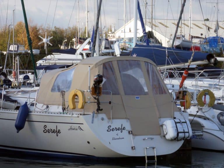Hanse 411 Sprayhood recover and new Cockpit Enclosure