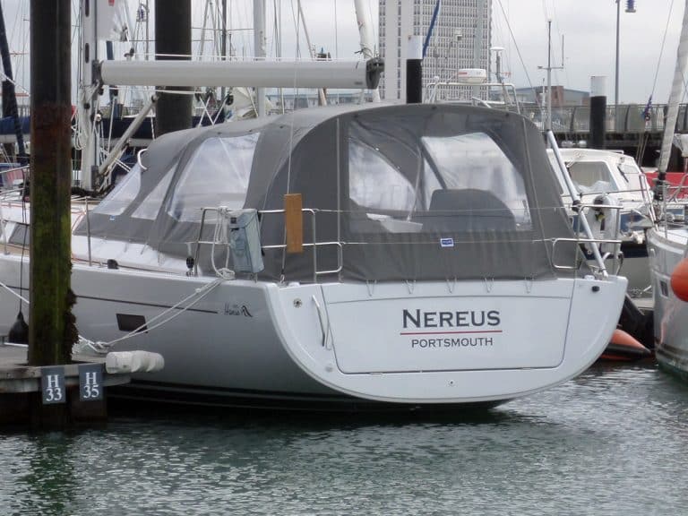 Hanse 455 Cockpit Enclosure fitted to Tecsew SprayhoodRES