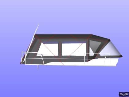 hanse 505 bimini conversion fitted to tecsew standard bimini 7