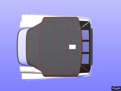 hanse 505 bimini conversion fitted to tecsew standard bimini 9